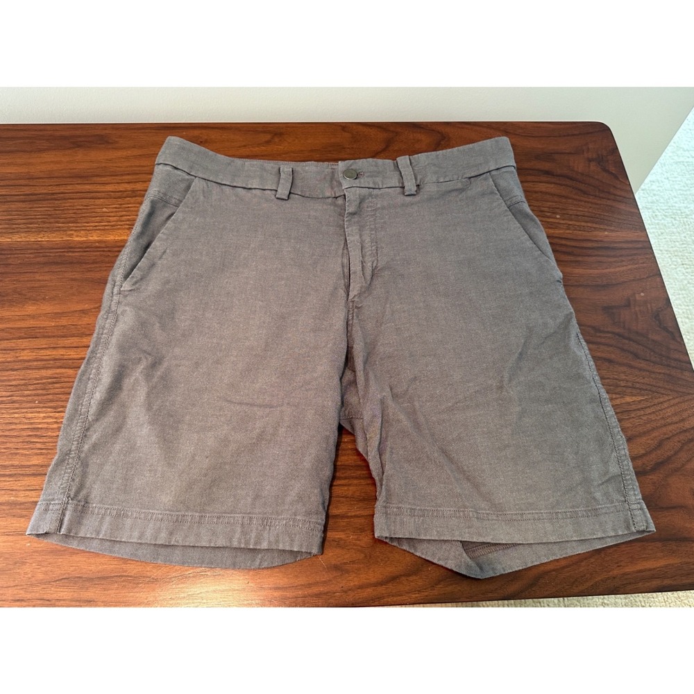 Lululemon ABC Commission Shorts Mens 34 Grey Chino Style Golf Casual 9" inseam